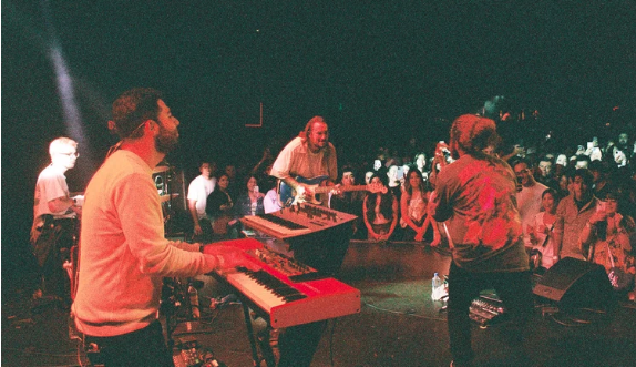 Keyhan Kamelian performing live at The Roxy on the Fiji Blue US tour